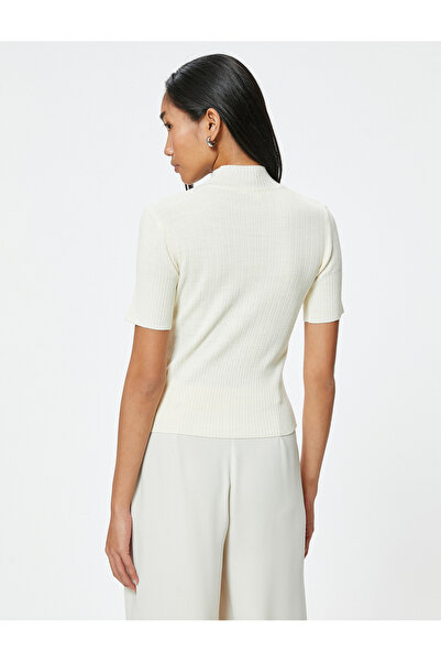 Koton Πλεκτό πουλόβερ με κοντό μανίκι