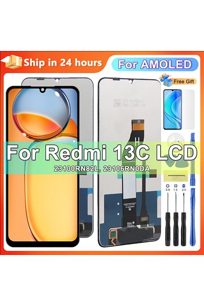 sinmaytai Origin With Frame 6.74'' Amoled For Xiaomi Redmi 13c 23100rn82l Lcd Display Touch Screen Digitizer A