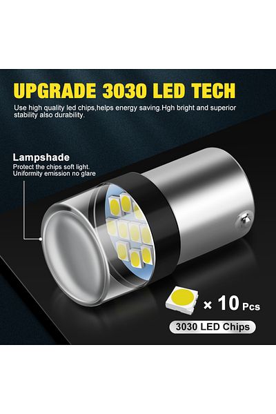 Choice 2 قطعة سيارة LED P21W 1156 BA15S 1157 BAY15D P21/5W مصابيح إشارة الانعطاف R5W R10W مصابيح الرجوع التلقائي...