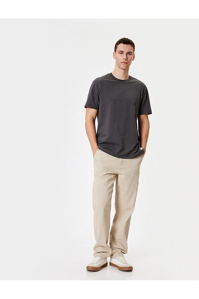 Koton Crew Neck Basic Cotton Short Sleeve T-Shirt