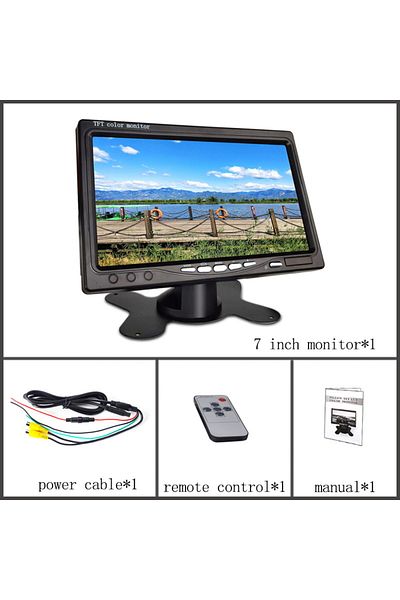 Choice شاشة 7 بوصة شاشة سيارة TFT LCD 1024X600 شاشة الرؤية الخلفية 12 فولت / 24 فولت لخلفية السيارة