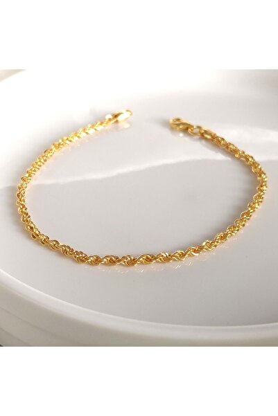 Güler Yüzlü Silver 2,5 MM 19 CM BURGU HALAT GÜMÜŞ ZİNCİR BİLEKLİK
