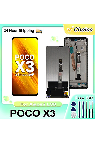 choice2 شاشة IPS بإطار أزرق لهاتف X3، شاشة LCD بتقنية NFC لهاتف X3، شاشة لمس ...