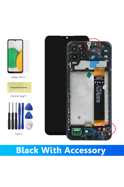 Choice إطار ملحق 6.5 بوصة لشاشة LCD A13 4G A135F محول رقمي لشاشة اللمس لـ A13 LTE A135U A135B.