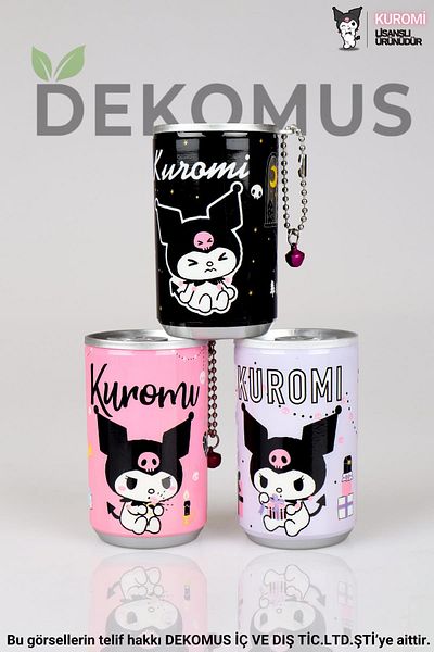 kuromi Dekomus with New Season Licensed Kuromi "Single" Mini Coke Wet Wipes