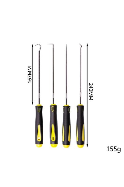 Choice1 مجموعة مكونة من 4 قطع طويلة باللون الأصفر والأسود مقاومة للحرارة ومضا...