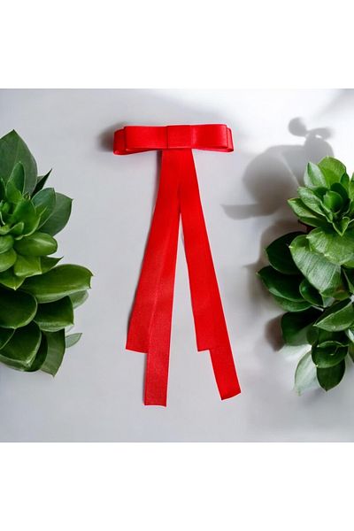 alsaccessories Women'S, Girls' Long Model Red Color Clip Hair Clip