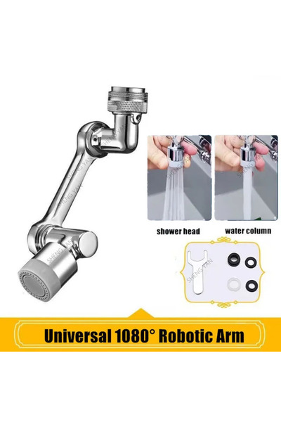 Choice صنبور مطبخ معدني مزدوج الوضع مع فلتر رذاذ دوار بزاوية 1080 درجة، مزود بفلتر مزدوج، وحامل دوار بزاوية 1080 درجة، وحامل فقاعات.