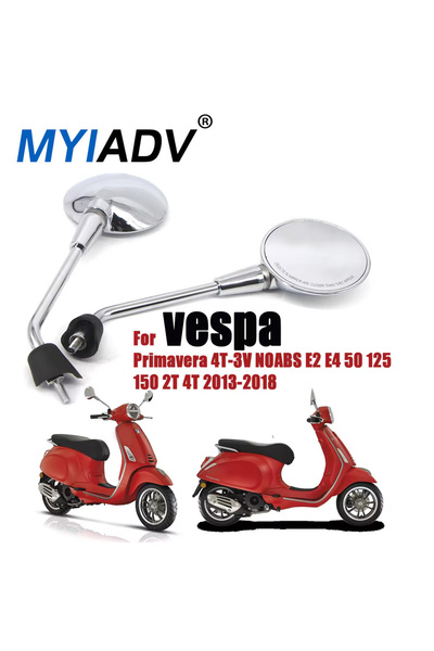 Choice ملحقات الدراجة النارية لفيسبا بريمافيرا 4T-3V E2 E4 50 125 150 2T 4T NOABS 2013-2018 مرآة جانبية...