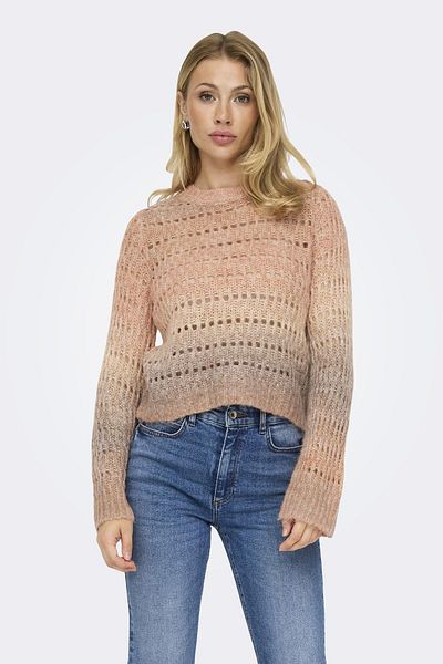 ONLY Onlcala Ls O-Neck Cc Knt - Orange 15324280