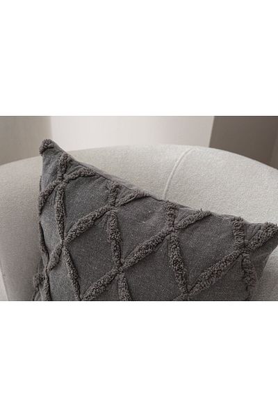 dekomall home & living Husă de pernă boemă cu model geometric gri