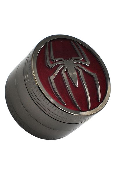 Choice Nickle-black Spider 4-layer 50mm Metal Herb Grinder Manual Hand Spice Pepper Tobacco Mill Cutter Acc