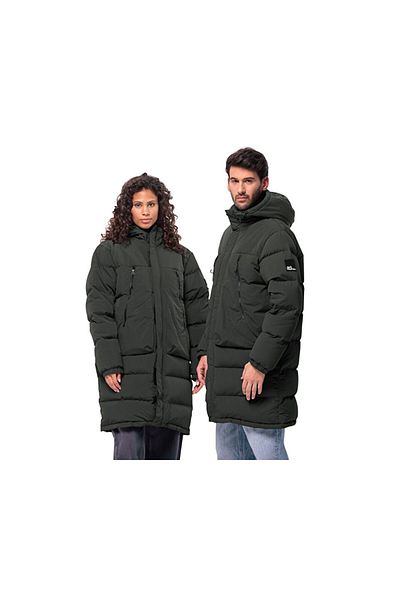 Jack Wolfskin Dellbrueck Unisex Black Coat - Long Jkt, Outdoor 1207551 -6502