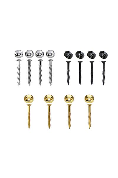 Choice 4Pcs Electric Guitar Neck Mounting Ferrules/bushings And Screws Guitar Accesories