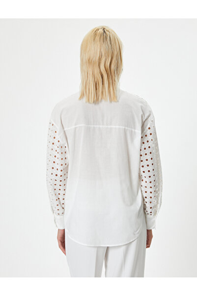 Koton Fésűkagyló hosszú ujjú ing - gombos, magas gallérral