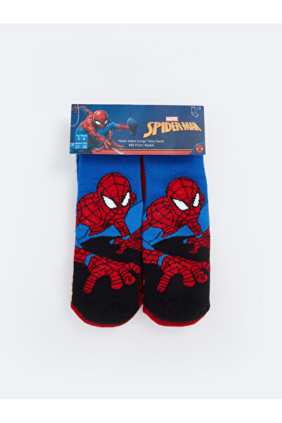 LC Waikiki Lcwk Spiderman Patterned Boys' Towel Socks 3-Piece