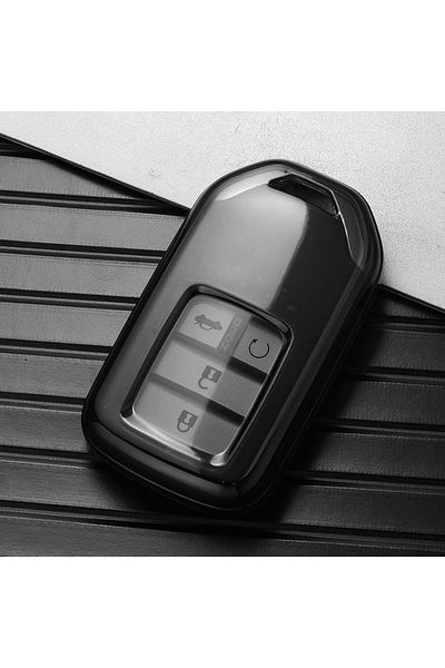 Ritimsso Transparent Black New Soft Tpu Car Remote Key Case Cover Shell Fob For Honda Vezel City Civic Jazz B