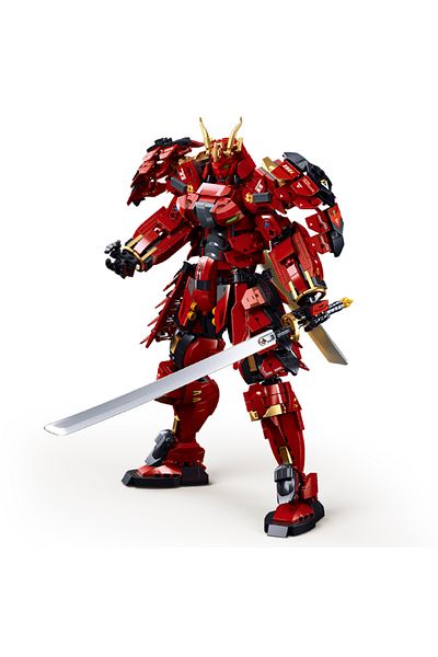 Choice 923pcs 9 mecha division Kafei samurai, building blocks DIY, modeling building blocks, puzzle buil...