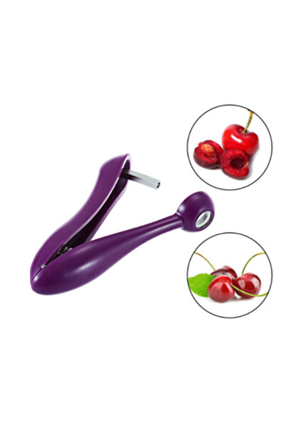 Choice أداة إزالة بذور فاكهة الكرز الجديدة باللون الأرجواني، أداة إزالة بذور ...
