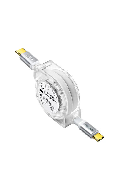 Choice كابل PD100W C-C (100 سم) كابل PD100W USB C إلى Type C صغير قابل للسحب ...