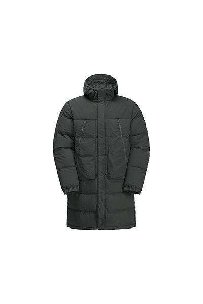 Jack Wolfskin Dellbrueck Unisex Black Coat - Long Jkt, Outdoor 1207551 -6502