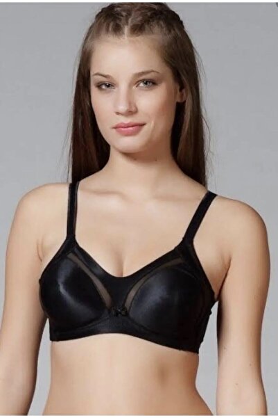 Yeni İnci White-Black-Skin Color Gathering Women's Bra 3 Pieces - 1610