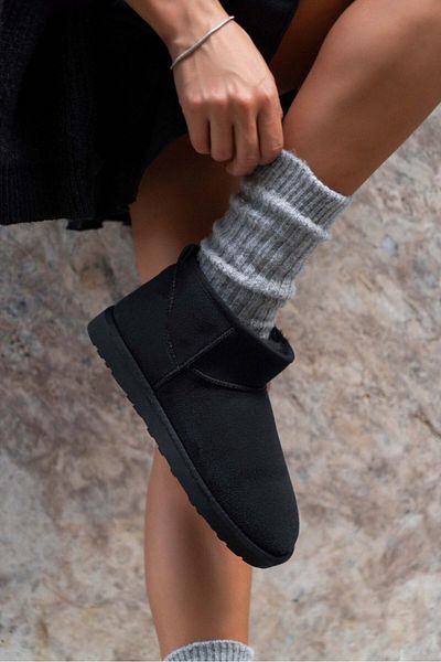 STOCON Women's Fur Lined Daily Boots Pasep Tan Suede Winter Boots