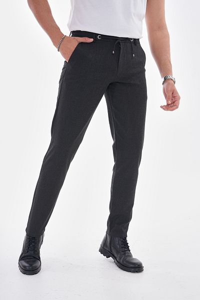 R-Germen Slim Fit Comfortable Fit Thin Lace-Up Jogger Pants
