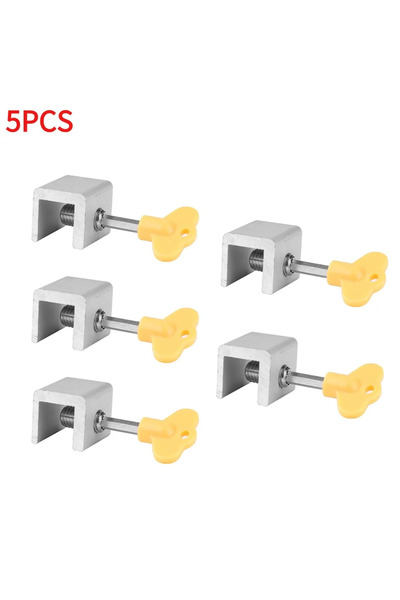 Choice3 5 قطع من أقفال النوافذ ذات الفتحة مفرد ، قابلة للتعديل من 1 إلى 10 قط...