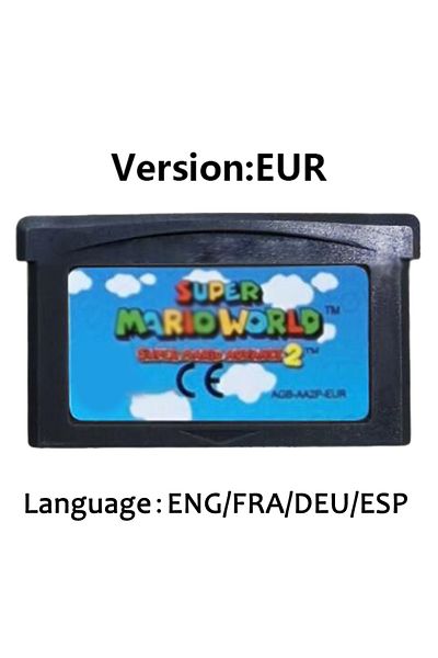Choice خرطوشة ألعاب Eur-advance 2 Gba بطاقة وحدة تحكم ألعاب الفيديو 32 بت سلسلة Mario Super Mario Bros Wario