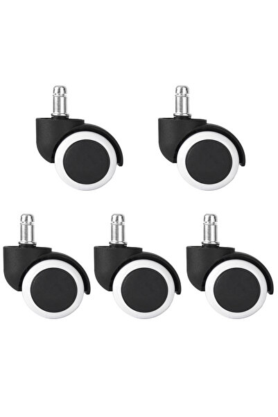 Choice 5 قطع عجلات دوارة بيضاء مقاس 2 بوصة، بديلة لعجلات كراسي الألعاب وكراسي...