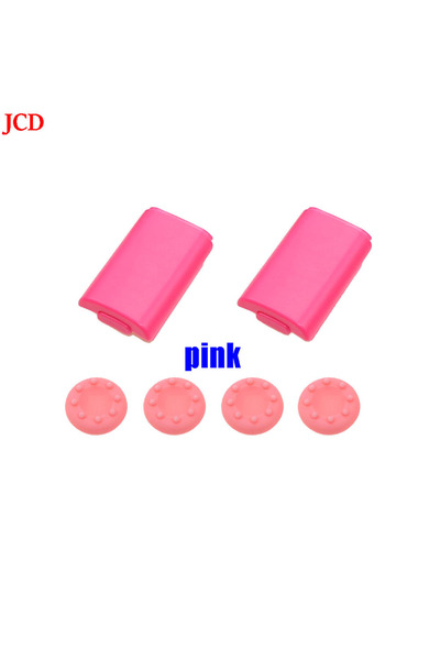 choice2 غطاء خلفي وردي اللون لبطاريتين AA من JCD، قطعة بديلة لوحدة تحكم Xbox ...