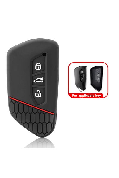 Choice Silicone Car Key Cover For VW Volkswagen Golf 8 MK8 ID.3 ID.4 Cupra Skoda Octavia A8 SEAT Leon MK...