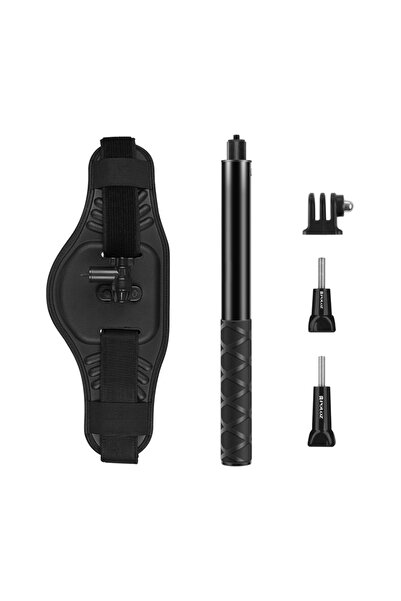 Choice black color PULUZ Waist Belt Mount Strap with Selfie Stick Monopod For...