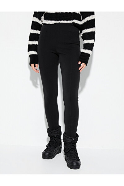 Koton Punčochové kalhoty Žebrovaný Normální pas Úzká noha