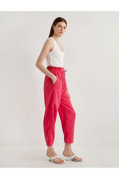 Koton Jogger Pants Relaxed Cut with Lace-up Waist Pocket Detail
