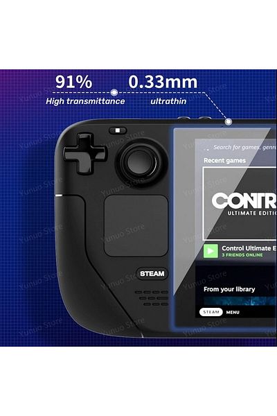 Choice For Steam Deck Oled 2pcs 2pcs Tempered Glass For Steam Deck Oled Transparent Protective Glass Anti S