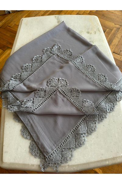 TUTUYA TEXTIL Ready Embroidered Mevlit Cover Prayer Tulbenti Shawl