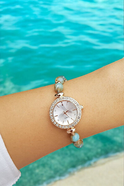 DARK BLANC Elevator Wristband Cord Stone Wrist Watch