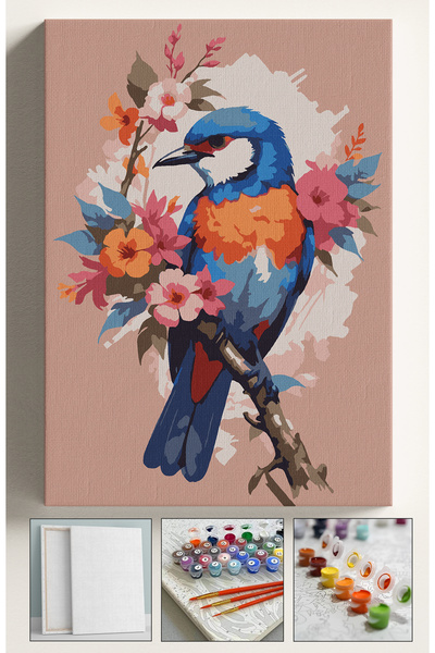 Sulepas Sayılarla Boyama Çerçeveli Hobi Seti Numaralı Tuval Fırça Boya Dahil ...