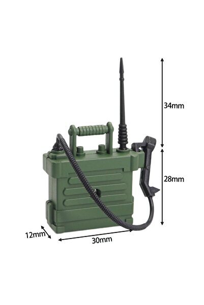 Choice Army Green 1/10 Scale Radio Station Phone For 1:10 RC Crawler Axial SCX10 90046 D90 D110 TF2 Traxxas