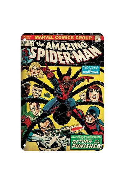 Choice 20x30cm 3045 Marvel Movie Clip Tin Signs Plate Spiderman Captain America Posters Art Cafe Bar Vintag