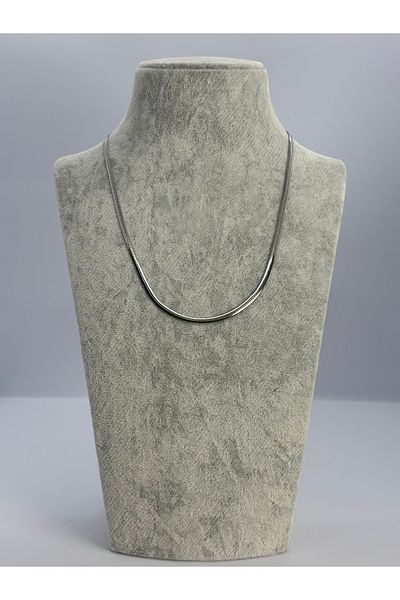 Uzak Işıklar Italian Flat Steel Necklace