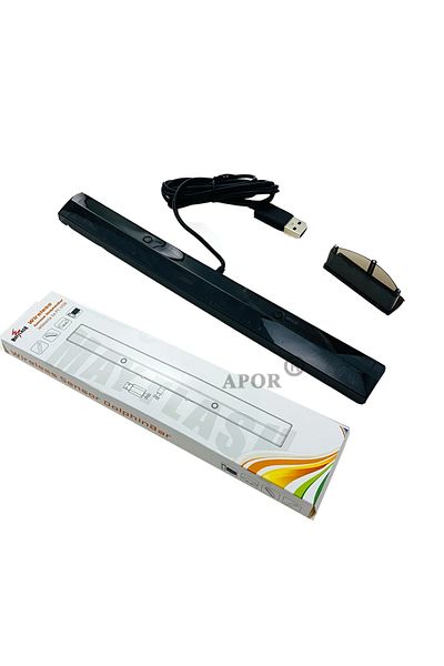 Choice جهاز استشعار لاسلكي Dolphinbar أسود اللون بسعر خاص للغاية لجهاز Mayflash W010 متوافق مع البلوتوث وجهاز Wii Remote Plus