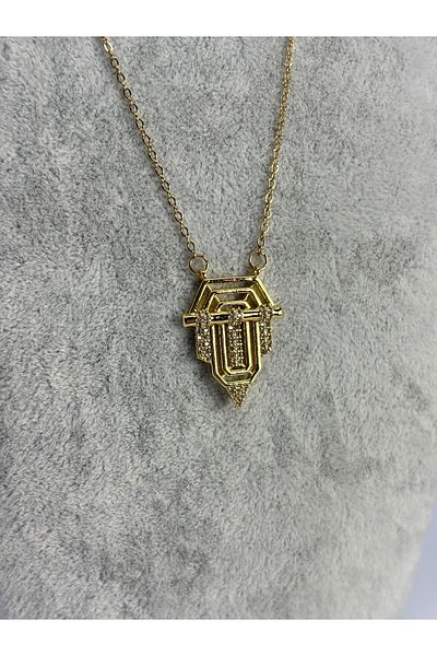 Uzak Işıklar Seranay Steel Necklace Gold