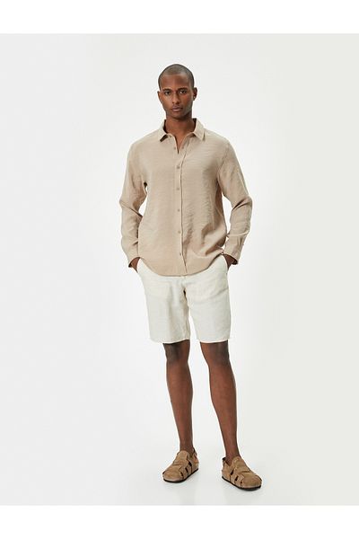 Koton Basic Shirt Long Sleeve Classic Collar Buttoned Cotton