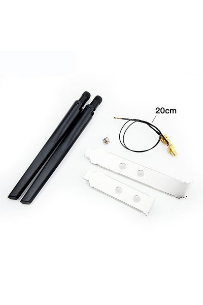 Choice Antenna Set 2x6dbi Rp-sma External Antenna Set With Mhf4 Extension Cable 2.4ghz 5ghz Dual Band For M