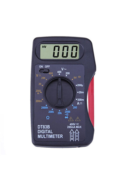 Choice black Portable Digital Multimeter 1999 Counts Mini Pocket Ammeter Voltmeter Current Voltage Ohm Mete