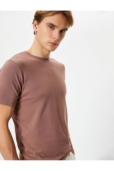 Koton Strechy Slim Fit Βαμβακερό κοντομάνικο T-shirt