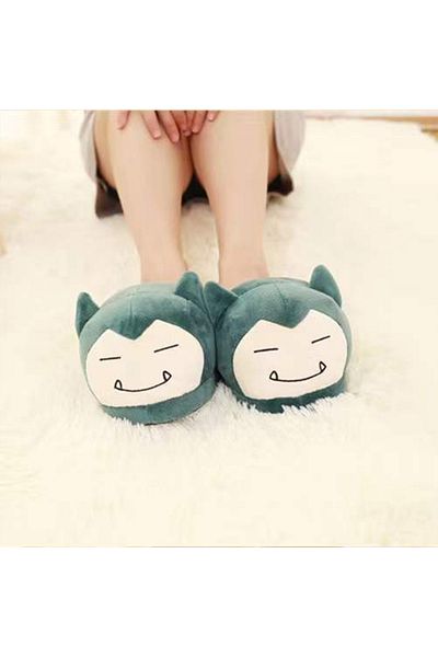 Choice Eur 35-39 01 Anime Pokemon Cotton Warm Slipper Pikachu Gengar Snorlax Autumn Winter Indoor Shoes Stu